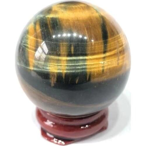Natural quartz crystal ball Spiritual healing stones blue yellow tiger eye sphere for chakra stone home decoration