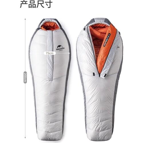Naturehike down sleeping bag for adults extra light outdoor camping