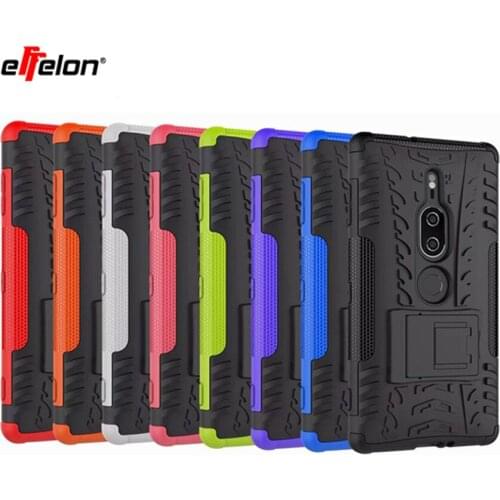 New For Sony Xperia XZ2 Premium Case Heavy Duty Combo Hybrid Rugged Dual Layer Armor Grip Cover for Sony XZ2 Premium Bag cases