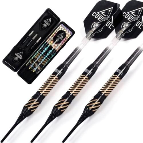 2015 New Arrival CUESOUL 16 Grams Black Scorpion Soft Tip Darts Set Soft Needle