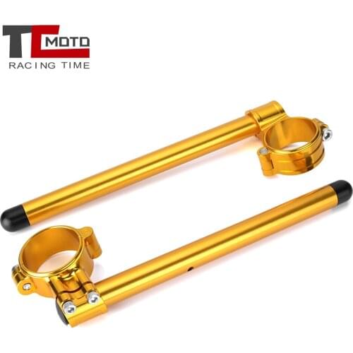 Motorcycle Handlebar Racing Adjustable CNC 33MM 35MM 37MM 41MM 43MM 45MM Clip On Ons Fork Handlebars Handle Bar Cafe Racer