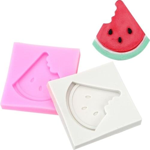 Silicone Fondant Cake Molds Fruit Watermelon Chocolate Candy Biscuits Moulds Baking Tools DIY Summer Party Cake Decorating