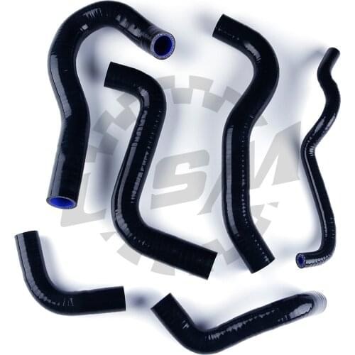 Silicone Radiator Coolant Hose Kit For SUZUKI GSF 1250 BANDIT 07-10 Black Version