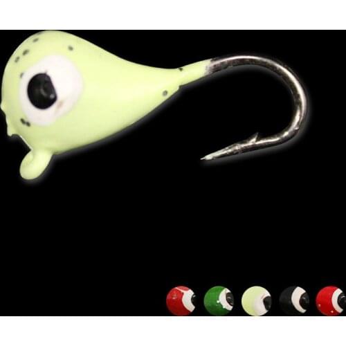 WALK FISH 5PCS/Lot 2.3g 20mm Winter Ice Fishing Hook Lure Quality Hard Bait Artificial Bait Quality Mini Metal Fishing Lures