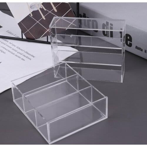 1/12 Dollhouse Miniature Acrylic Display Case Cupboard Showcase Display Shelf Doll House Accessories