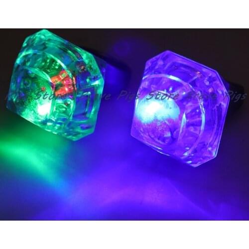 1pc Christmas New Year Party Favor Gifts Toys for Children funny gifts LED Flashing Light Up Glowing Finger Ring Toys
