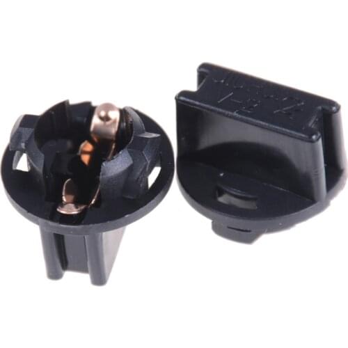 10pcs T10 Socket Dashboard Instrument Panel Socket T10 W5W 168 192 194 Twist Lock Wedge Bases Lamp Dash Bulb Plug black