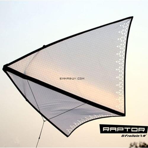 104CM White Delta Single Line Kites for Adults Outdoor Kitesurfing Professional Flying Sport Fun with 5M Tail & Bag