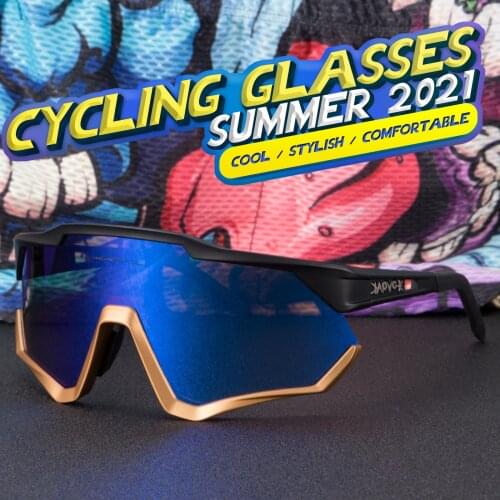 2021 Kapvoe New MTB Cycling Glasses UV400 Sport Polarized Bicycle Sunglasses Mountain Road Bike Eyewear Photochromic Lens