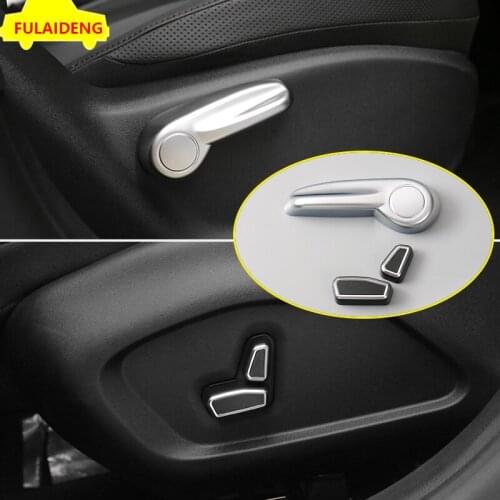 3PCS For Jeep Compass 2017-2020 ABS Car Interior Seat Adjust Button Cover decoration Trim Car Styling Accessories