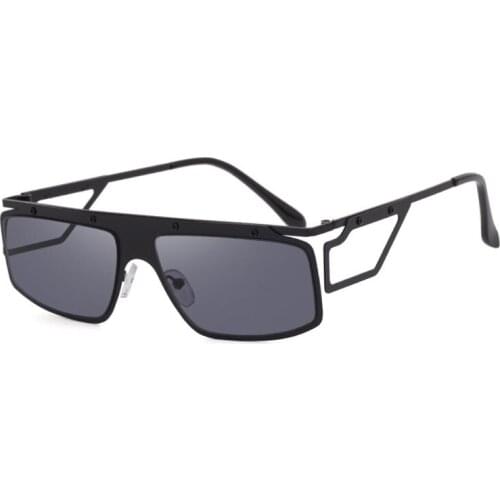 49055 Square Metal Frame Luxury Sunglasses Men Women Fashion Shades UV400 Vintage Glasses