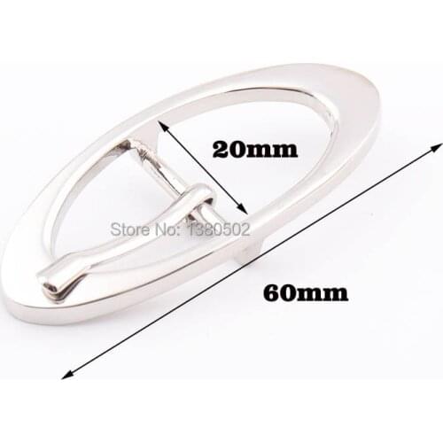 6pcs/lot 60mm Oval Shape Metal Top Quality Pin Buckle Belt Buckles Garment Bag Accessories