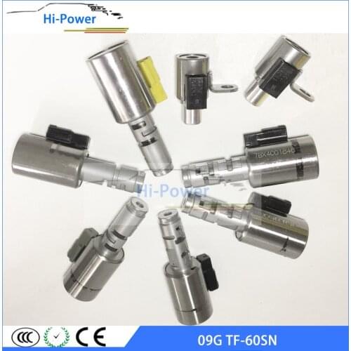 8PCS 09G TF-60SN/TR60SN 100% Tested Transmission Shift Solenoid Kit for AUDI A4 A3 TT Mini Saab VW Seat SKODA 09G