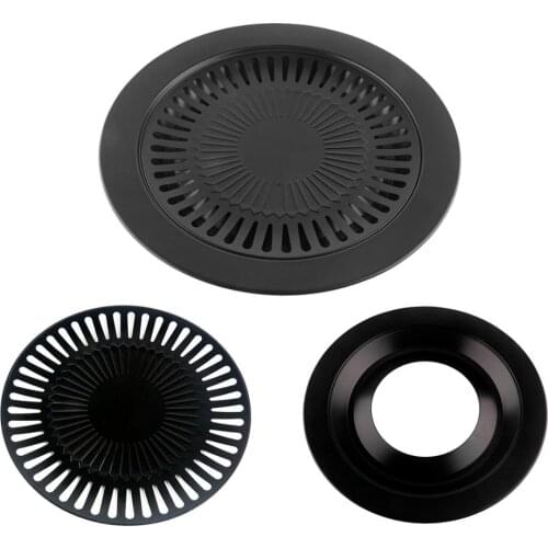 NEW Non-stick Barbeque Pan Meat Grill Dish Yakiniku BBQ Plate Korean Frying Roasting Cooking Tool Bakeware