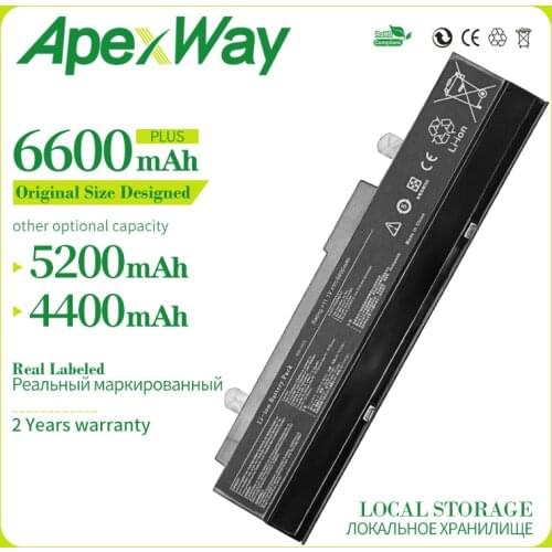 Apexway 6 Cells 11.1v A32-1015 Laptop battery For ASUS Eee PC 1011B 1011BX 1011C 1011CX 1011P 1011PDX 1011PD 1011PN 1011PX