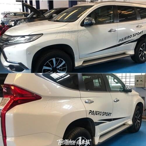 Car stickers FOR Mitsubishi pajero sport personalized body decoration modified car stickers film beauty accessories