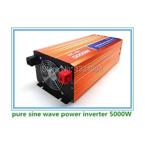 Free shipping DC24V to AC220V CE RoHs power inverter 5000W pure sine wave power inverters 5KV solar power inverter, car inverter