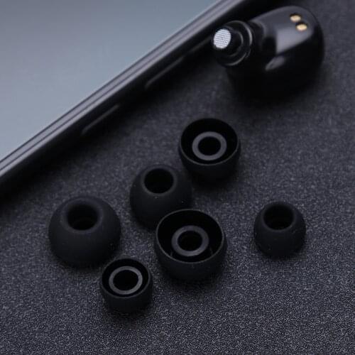 3 Pair 6pcs L M S Size Wireless In Ear Earphone Earbuds Soft Silicone Eartips Ear Sleeve Replacement for KZ LZ A4 DZ9 Headset