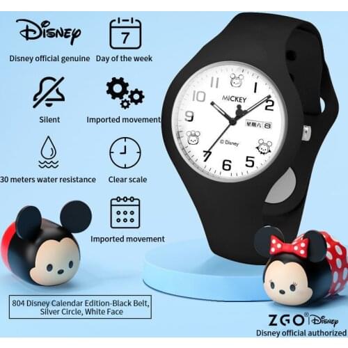 Disney Mickey Mouse Kids Watches Women Children Quartz Watch Fashion Ladies Watch Female Student Watch Crystal Diamond Clock