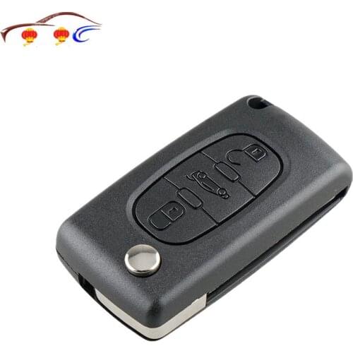 New Car Key Shell forPeugeot 407 407 307 308 607 Remote Key Case Shell Key Cover 3 Buttons Key Case CE0523 high quality