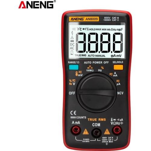 ANENG AN8009 True RMS Wave Output Digital Multimeter AC DC Current Volt Resistance Frequency Capacitance Test