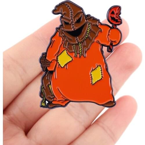 DZ1836 Halloween Enamel Pin Movie Brooches Bag Lapel Pin Cartoon Holiday Badge Backpack Decoration Jewelry Gift for Friends