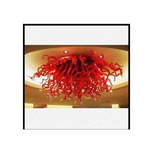 Elegant Home Decor Red Colored Bedroom Blown Glass Recessed Led Ceiling Light