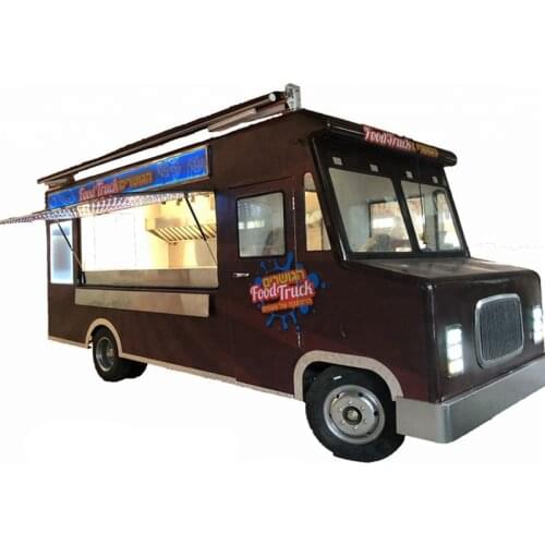 Electric Vehicle Fast Food Truck Mobile Kitchen Hot Dog Kiosk Hamburger Catering Trailer Vending Cart For Sale