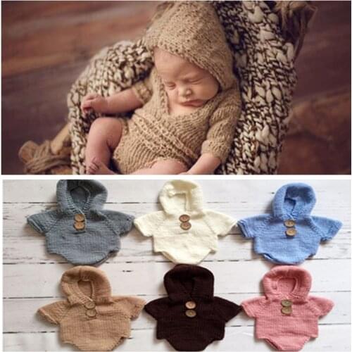 Baby girl crochet rompers clothes for newborn photography props knit outfits photo shoot accessories fotografia photoshoot