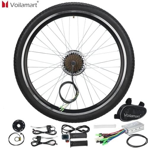 Voilamart 36V 250W Rear Wheel Hub Motor Kit Electric Bicycle Motor Ebike Conversion Kit E Bike Cycling Hub 26"