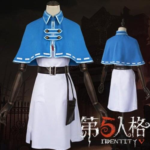 Halloween Cosplay Costume Identity V Fifth Personality Doctor Emily Nephew Blue Multi-Piece Set Of Ladies Anime Show Costume