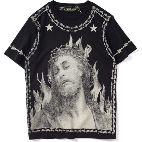 Fashion Men/womens High quality cotton casual T-shirts Summer Chic print comfort Tee Tops B918