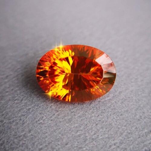 New arrivals top shinning brillient stone spessrtine millennium cut for ring oval brecelet gem-set jewelry size 10X14mm
