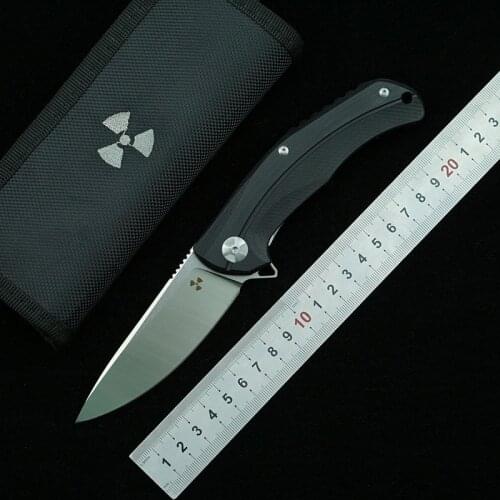 LEMIFSHE New D2 Steel G10 Handle Folding Knife Outdoor Camping Survival Pocket Kitchen Knife Multifunctional EDC Utility Knife