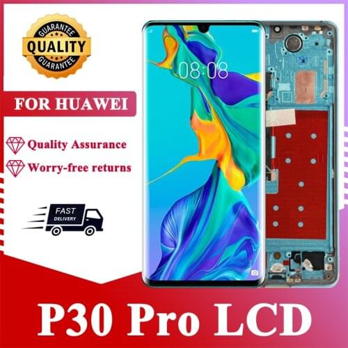 Original 6.47" Super Amoled For Huawei P30 Pro LCD Display Touch Screen Digitizer For Huawei P30 Pro VOG-L29 VOG-L09 VOG-L04