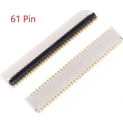 10 pcs FPC connector 61 Pin 0.3 mm pitch 0.9 mm height back flip type dual sided Top and Bottom Right Angle SMT FH35C-61S-0.3SH