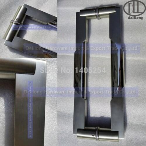 Stainless steel satin/mirror/brush finish glass door handle wood/steel door handles 600cm