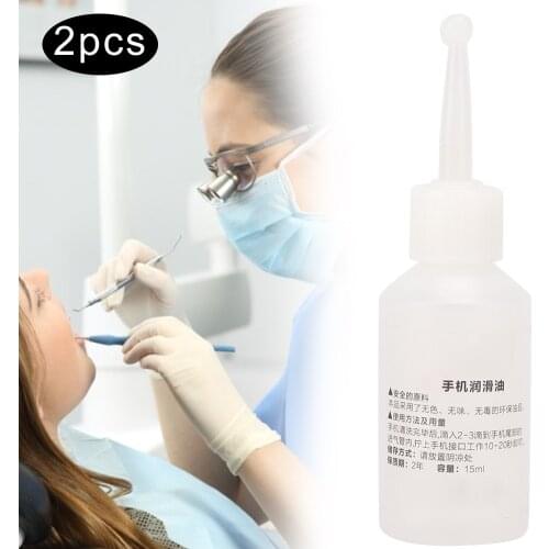 2Pcs Dental Handpiece Lubricant Lube Oil For Dentist Handpiece Accessory