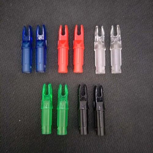 50pcs Archery 6.2mm Arrow Nocks Internal Plastic Insert Arrow Tails Hunting DIY Arrows