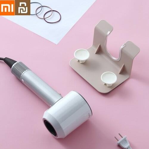 YOUPIN XIAOMI Viscose Hook Free Qunching Toilet Hair Dryer Rack Bathroom Wall Hanging Rack Wall Adhesive Storage Rack Hanger