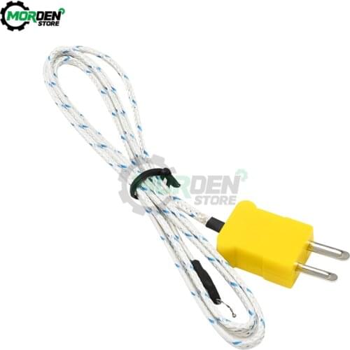 1m K-Type Thermocouple Temperature Sensor Cable Temperature Meter Tester Thermocouple Sensor Probe For Thermostat Multimeter