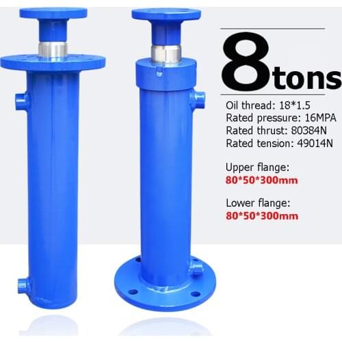 1PC FA-80X50X300MM Hydraulic Oil Cylinder Bdirectional Lifting Wood Splitter Hydraulic Oil Top Fittings 8 Ton Hydraulic Cylinder