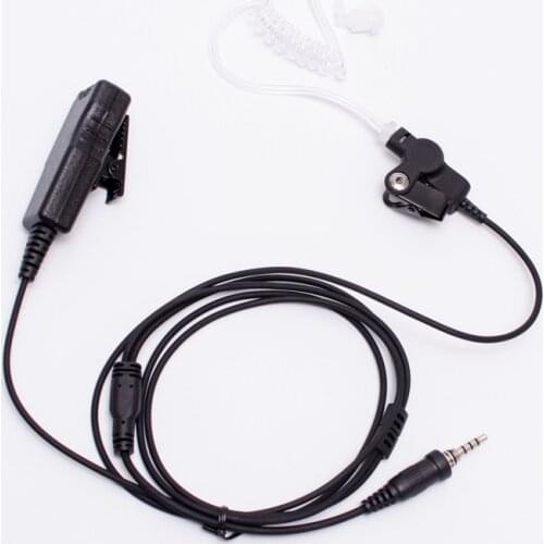 1 Pin Covert Air Tube Earpiece PTT Mic Headset For Yaesu Vertex VX-6R VX-7R VX6R VX7R FT-270 FT-270R VX-127 VX-170 Walkie Talkie