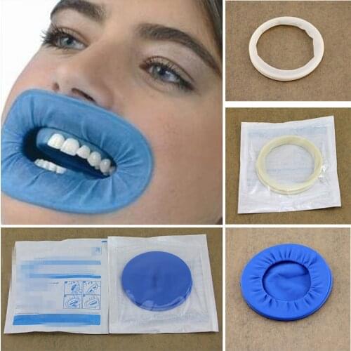 5PCS/Disposable Dental Lips and Cheeks Mouth Opener Latex Oral Rubber Dam for Teeth Whitening Dental Orthodontic Retractor