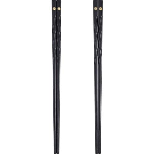Gold Sakure Chinese Chopsticks BlackSushi Fast Food Noodles Chop Sticks Tableware Kitchen Bar Supplies Sweets Food from Japan