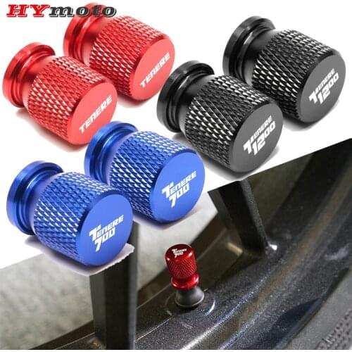 For Yamaha Super Tenere 700 1200 TENERE700 TENERE1200 XT1200Z Newest Motorcycle CNC Wheel Tire Valve Caps Stem Cover Accessories