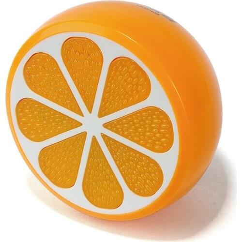 Creative Orange Plug in Night light Warm LED Nightlight, Dusk to Dawn Sensor Fruit Lamp for Kids Baby, Bedroom, Kitchen, Stairs