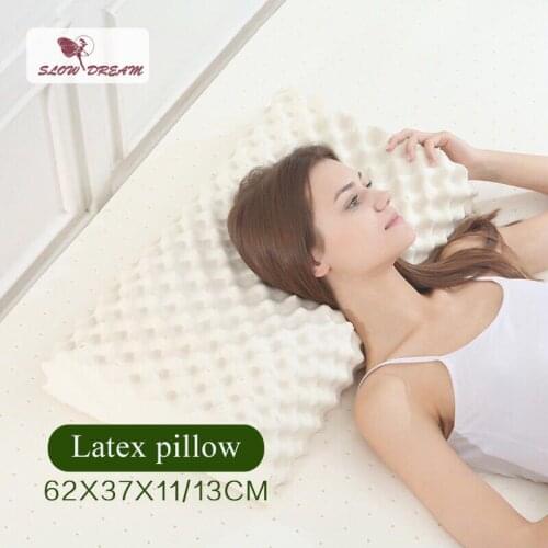 Slowdream Latex Pillow Thailand Natural Healthy Care Pure Latex Slow Rebound For Neck Cervical Health Care Spine Protect Pillow