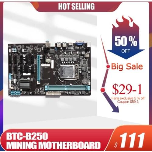 Miner Board USB 3.0 SATA Desktop Computer Mining Machine Motherboard Set CPU 12x PCI Express DDR4 for BTC Mining RIg