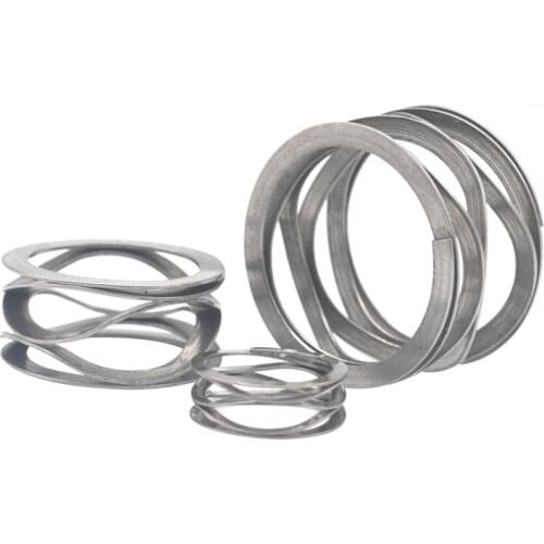Stainless Steel Wound Multi-layer Wave Spring, Bearing Preloaded Mechanical Seal Spring 10pcs